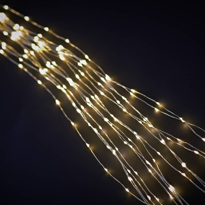 The Seasonal Aisle 672 Clear Sparkle LED Cascading Micro Tree Net